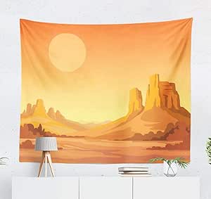 Amazon.com: Aisiag Desert Tapestry, Wall Hanging Tapestry Landscape Desert Camel African Africa 