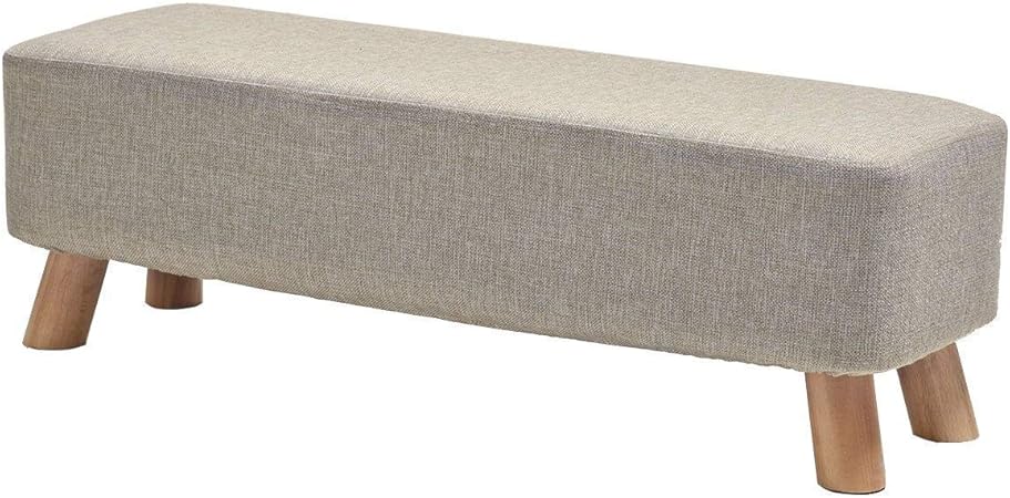 FVGH Reposapiés, Soporte Rectangular de Madera Maciza Almohadilla de