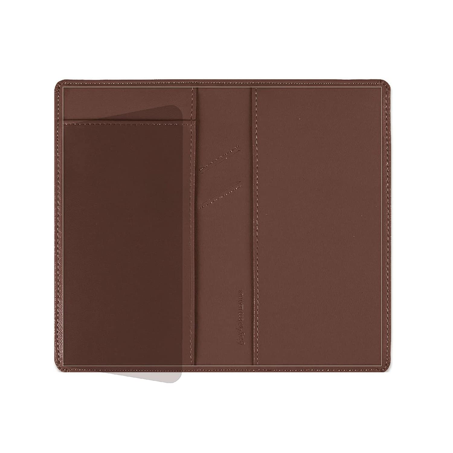Photo 1 of GNEGNI Leather Checkbook Cover with Built-in Divider Pen holder For Men Women Checkbook Holder Wallet RFID Blocking
