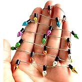 Peachcor Christmas Lights String of Miniature, Dollhouse Miniature Fake Light, Christmas Tree Fairy Lights Decorative, Metalic Multicoloured Dollhouse Miniatures (1mtr)