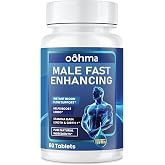 Oohma New Male Enhancing Supplement, Designed to be Fast Acting for Blood Flow to Gain Length &amp; Girth + Stamina, Maca, Epimedium, and Other Natural Ingredients, 3rd Party Tested Supplement 60 Tablets
