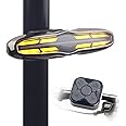 Smart Bicycle Brake Tail Light with Vibration Sensing,Wireless Remote Turn Signals,USB-C Rechargeable Rear Lights,High Lumen Waterproof Led Flashlight Bike Lights,Cycling Safety Accessories