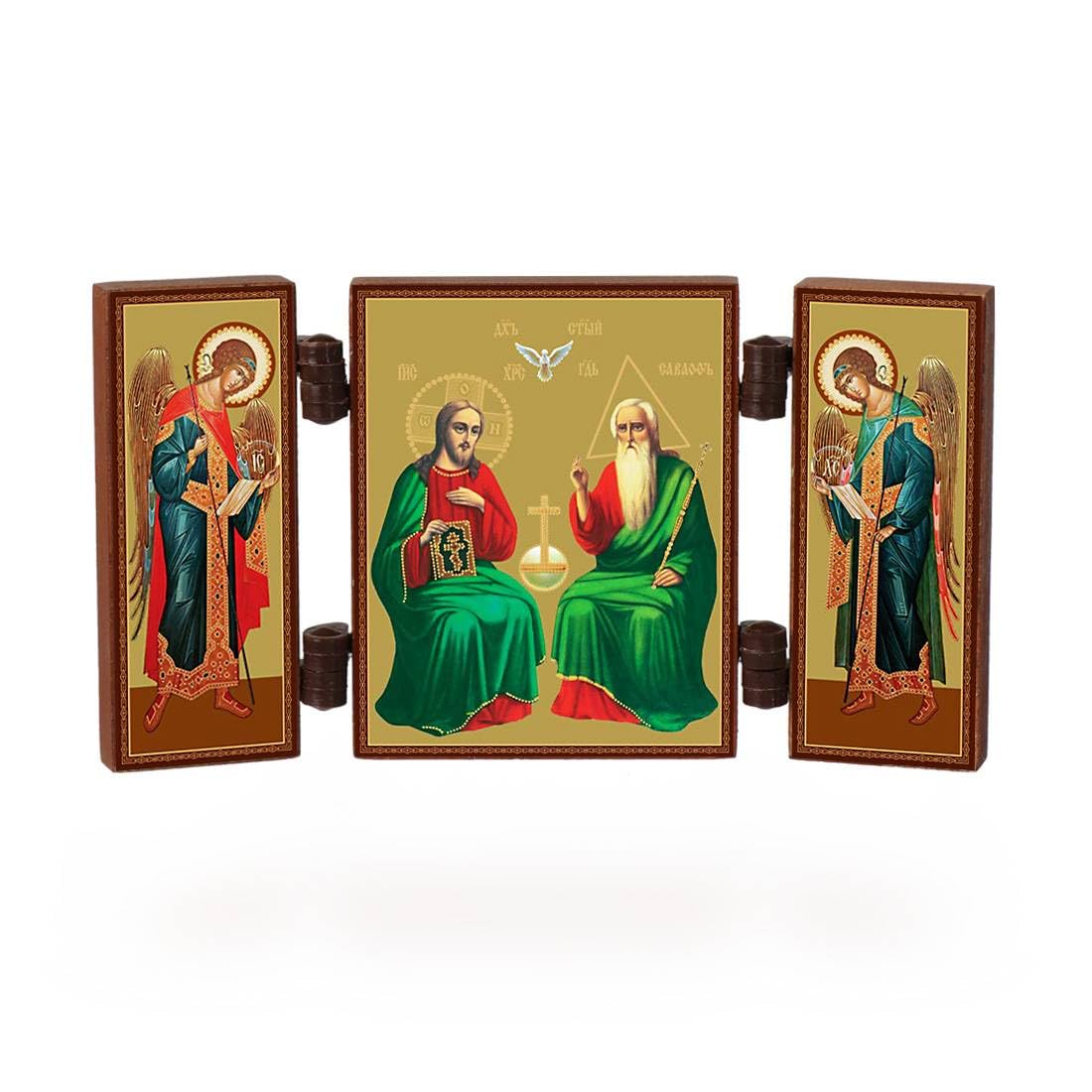 NKlaus - Holy Trinity - Christian Icon - Svjataja Troica small journey altar 36151