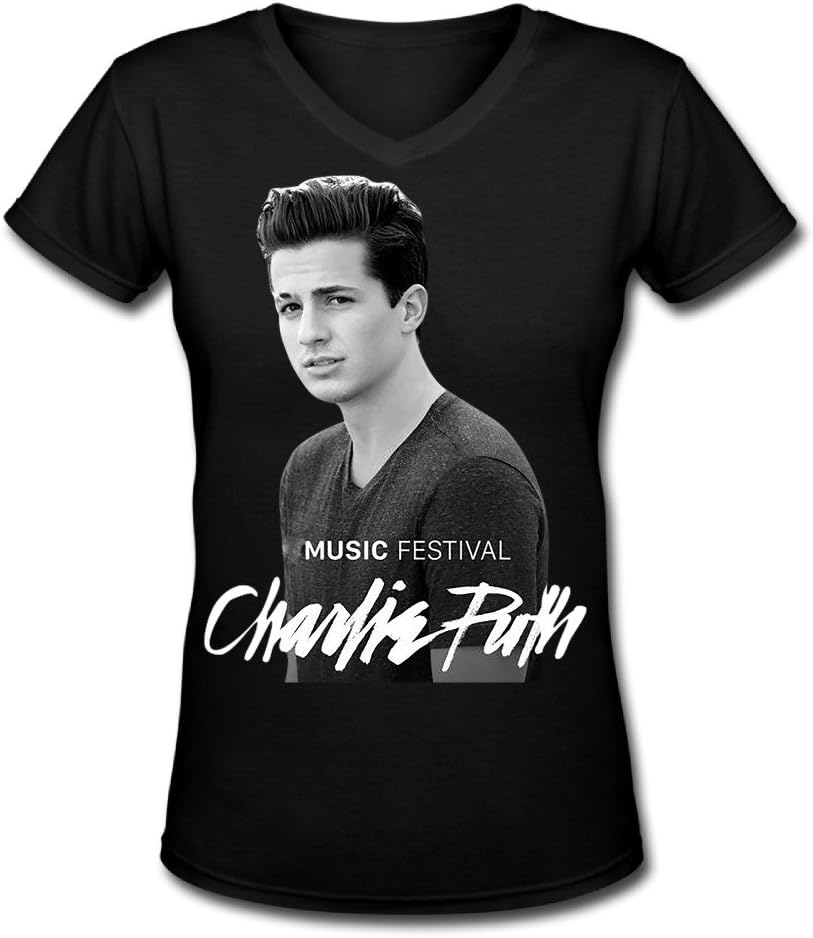 Womens Charlie Puth V-Neck T Shirts
