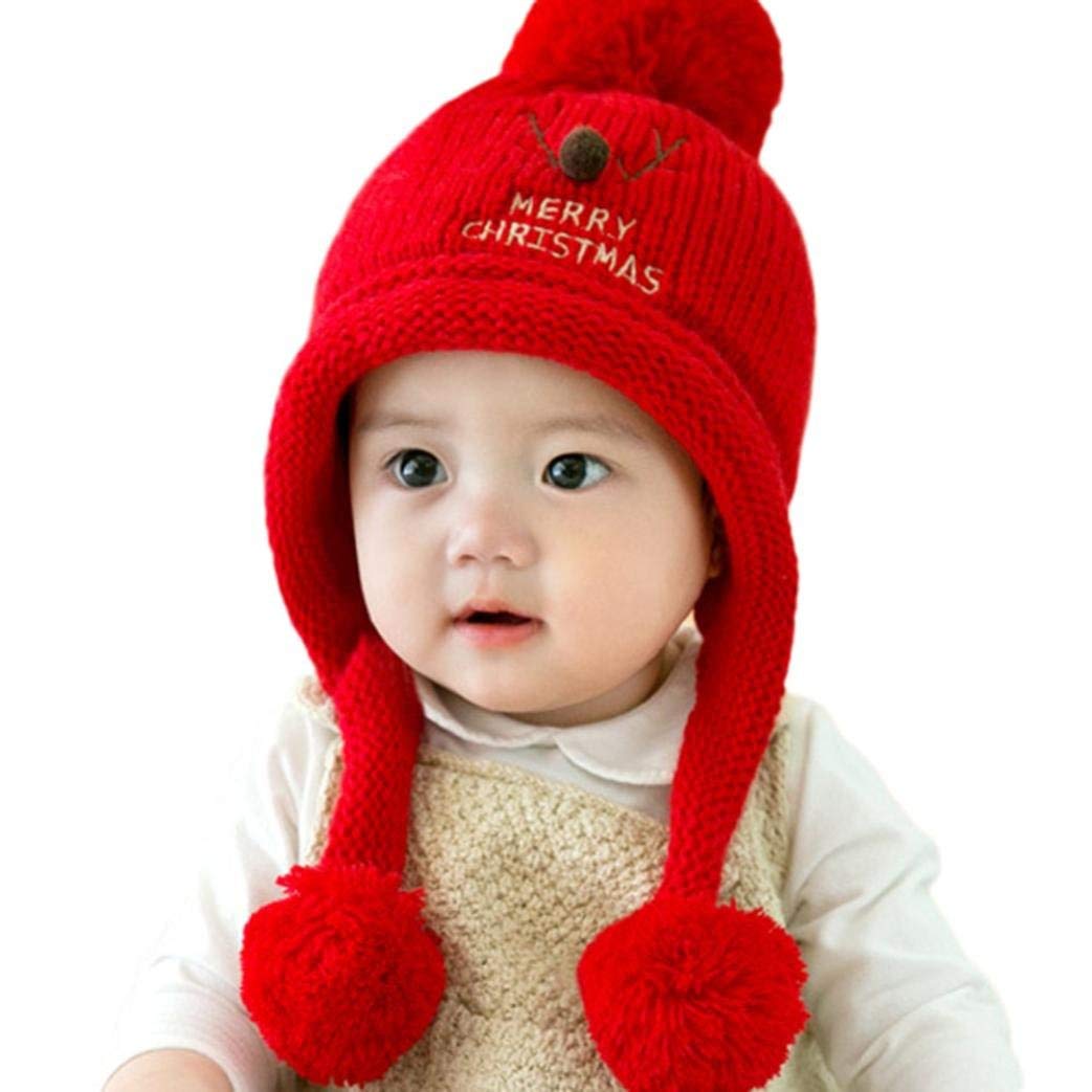 Oksale Baby Girl's Christmas Winter Hat Cotton Ball Hat Warm Cap