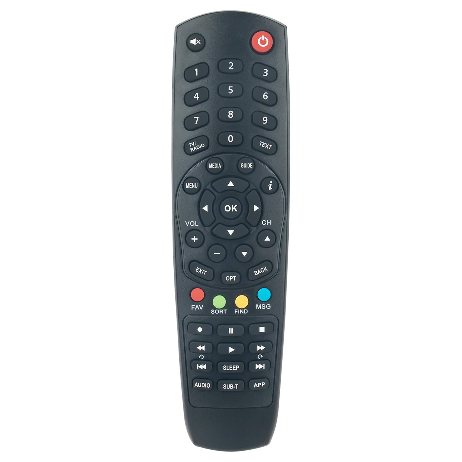 VINABTY Replacement Remote Compatible with ALIEN SAT receiver Digi TV HD