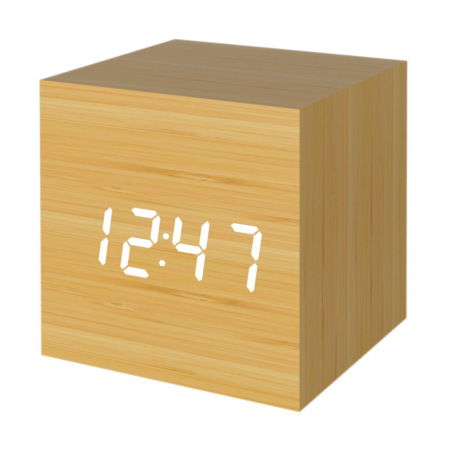 Micar Digital Alarm Clock Wooden Alarm C Buy Online In Cape Verde At Desertcart