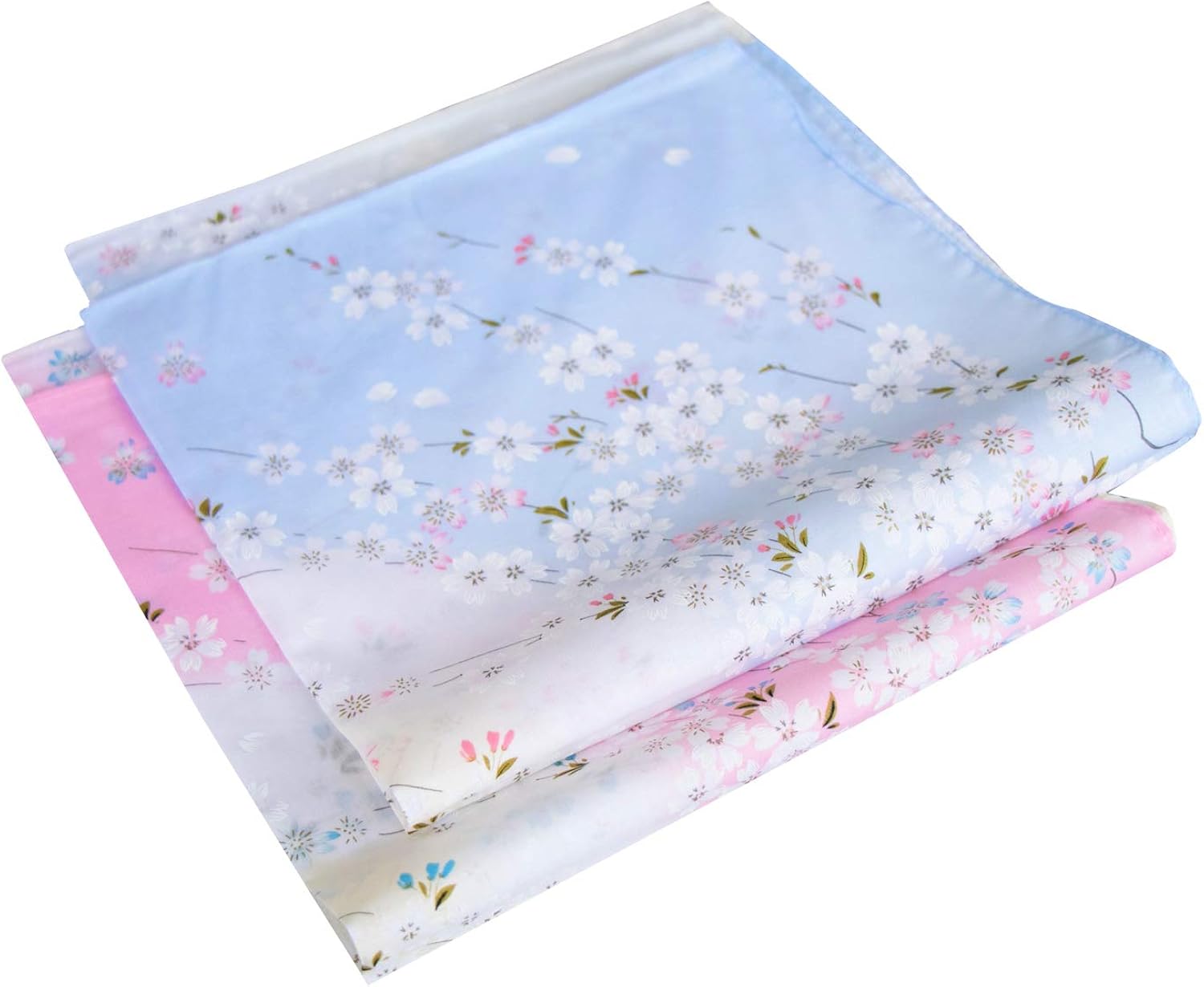 Women Cotton Handkerchiefs Floral Ladies Hankies Large 43 cm