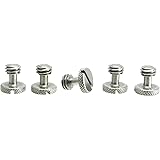 Steel Screws 3/8" Tripod Quick Release QR Plate Camera Flathead Slot Stainless SS ideal for Manfrotto / Sachtler (5)