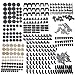 9LUCKY TECH New Technic Series Parts - 450 Pieces Gear Chain Link Connectors Bricks Sets- Compatible with All Major Brands