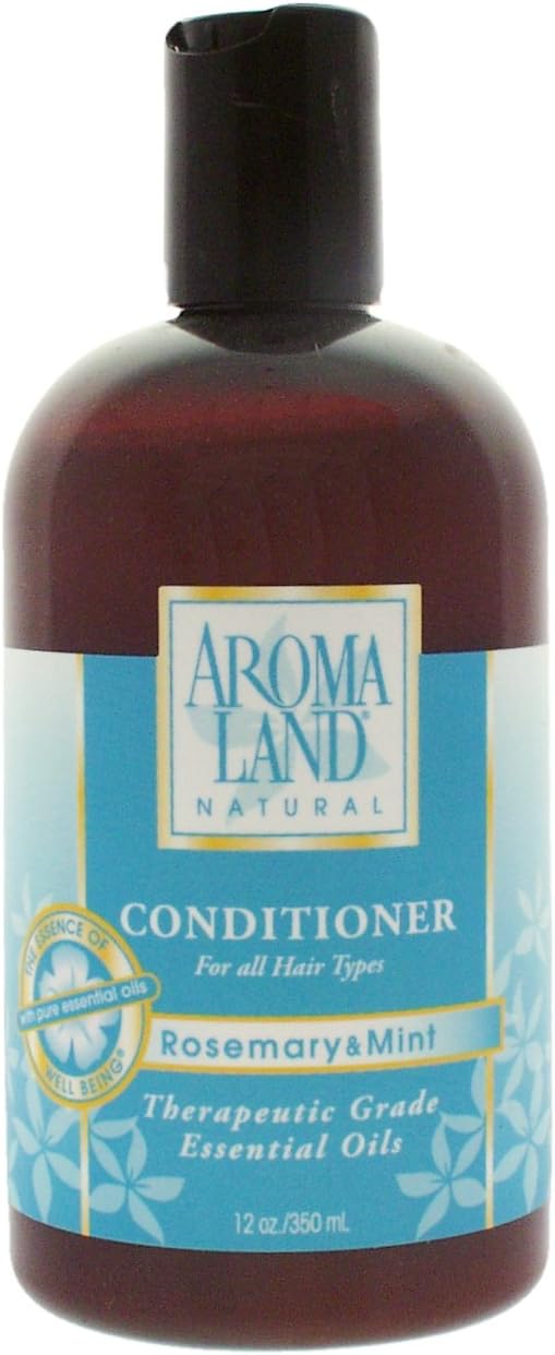 12oz Rosemary and Mint Conditioner for Dry Damaged Hair and Oily Hair – Aromatherapy Hair Conditioner with Essential Oils – Formulated with Vitamin E, Vitamin B complex