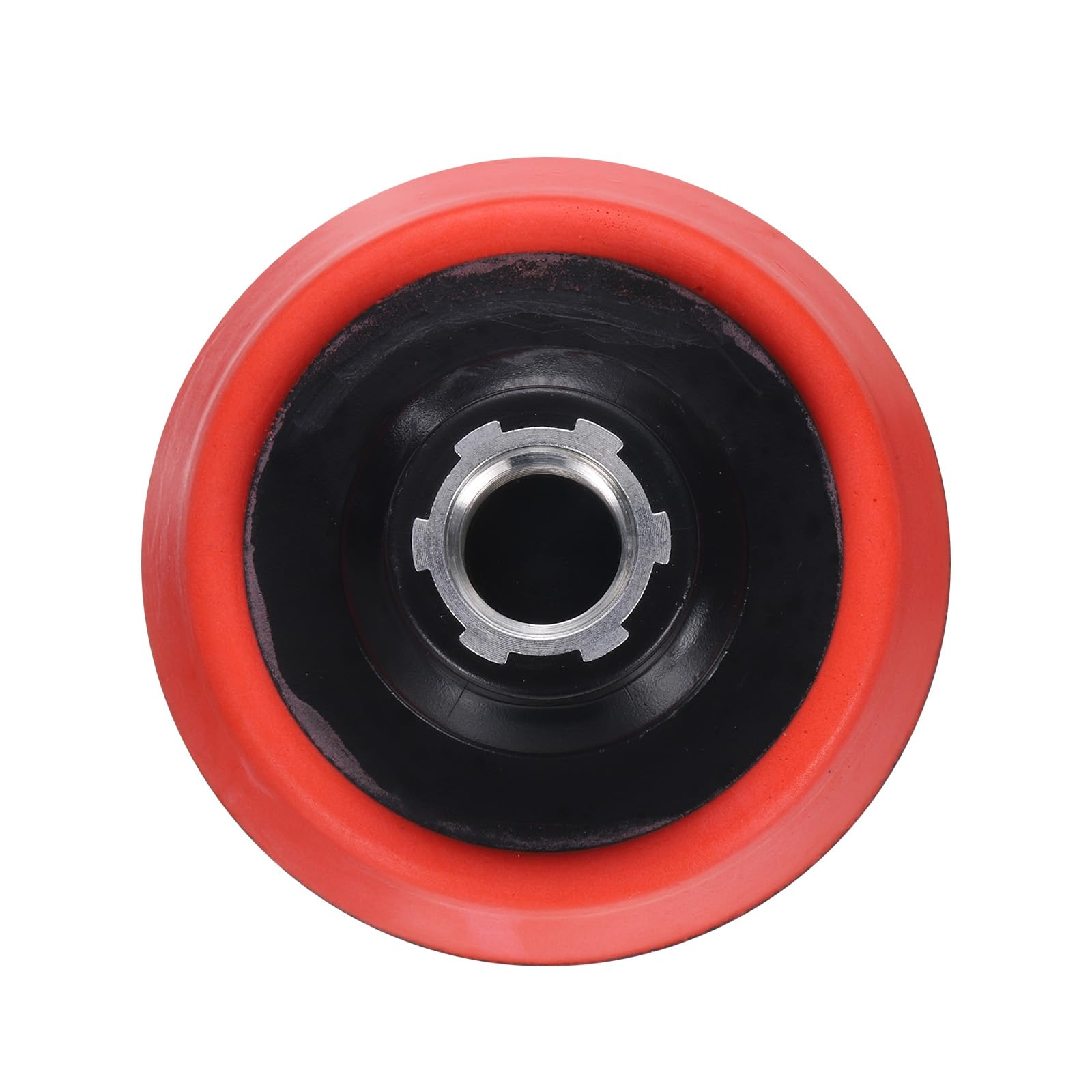 Sourcingmap 3 Inch Hook and Loop Backing Sanding Pads with 5/8"-11 Thread for Diamond Sanding Finishing Polishing Buffing Pads, Black + Red 1pcs
