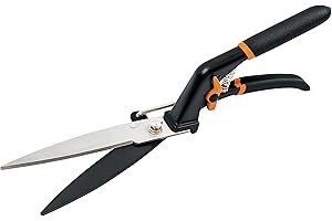 Fiskars Grass Shears, Stainless Steel Blades, Garden Shears & Grass Cutter, Non-Slip Grips, Black