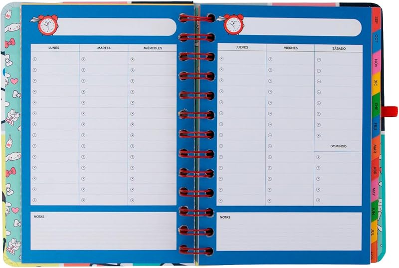 - Hello Kitty 2026-2027 Conjunto Pequeno de Agenda Semanal Escolar + 3 Canetas Apagáveis – Planeador Compacto com Autocolantes