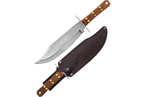 Condor Tool & Knife Bowie Knife - Walnut-Plain with Sheath 15.5 Inchbrown