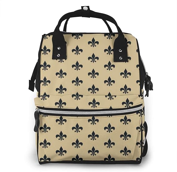 Amazon セインツフルールデリスニューオーリンズセインツサッカーファッションおむつバッグミイラバックパック多機能防水大容量おむつバッグベビーバッグトラベルバッグ Jp Brand シューズ バッグ