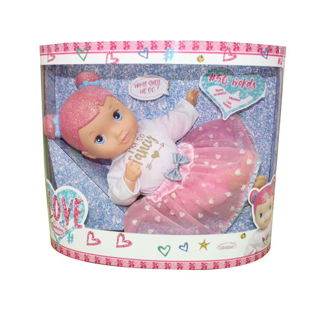 Rocco Toys- Doll #Love 40Cm 50 Words, Assorted Color, 1201I