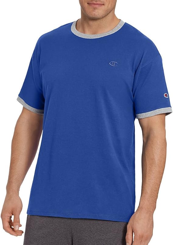 champion men's classic jersey ringer tee