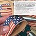 Genuine Leather Key Chain USA American Flag Pattern Leather Key Ring , Pattern Key Fob
