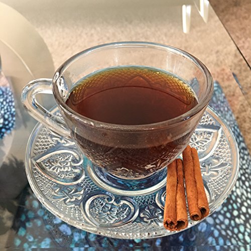 Eleganceinlife Cup and Saucer Set Glass Tea Coffee Cup Glass Saucer 12