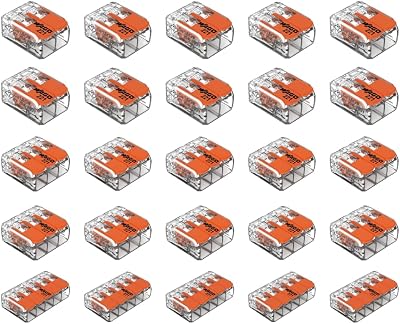 Wago 221 Splicing Connector Pocket Pack 2/3/5 Port 12-24 AWG Transparent