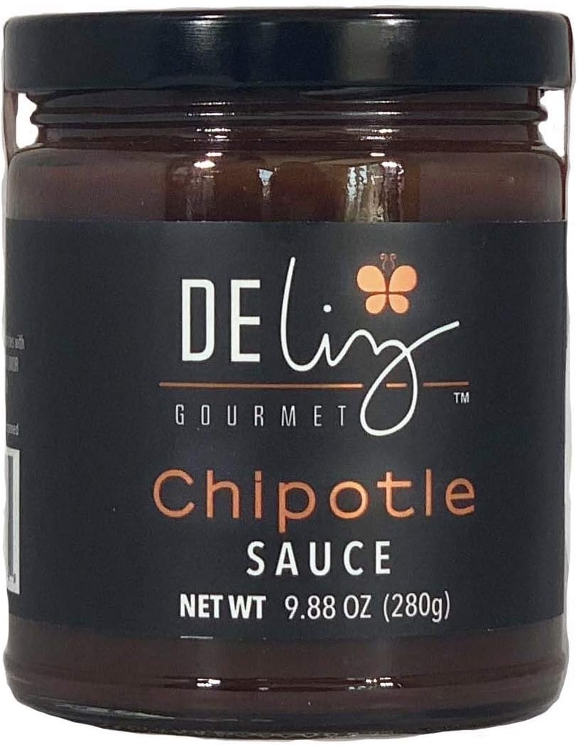 Deliz Gourmet ‘Chipotle; Sauce, paste based sauce with plums and blackberries, 9.8oz.
