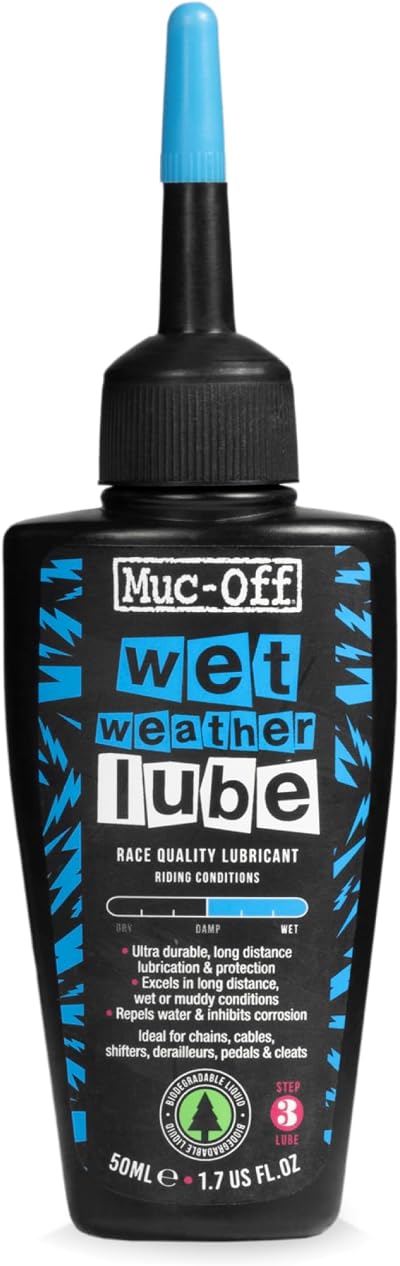 Muc-Off Wet Chain Lube 50ml Ultra Durable Biodegradable Bike Chain Oil