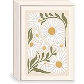 Lady Jayne All Occasion Blank Boxed Note Cards, with Gold-Foil Lined Envelopes and Embossed Details – 5” x 3.5” each, Set of 12 Cards – Flower Market Daisy (80910)