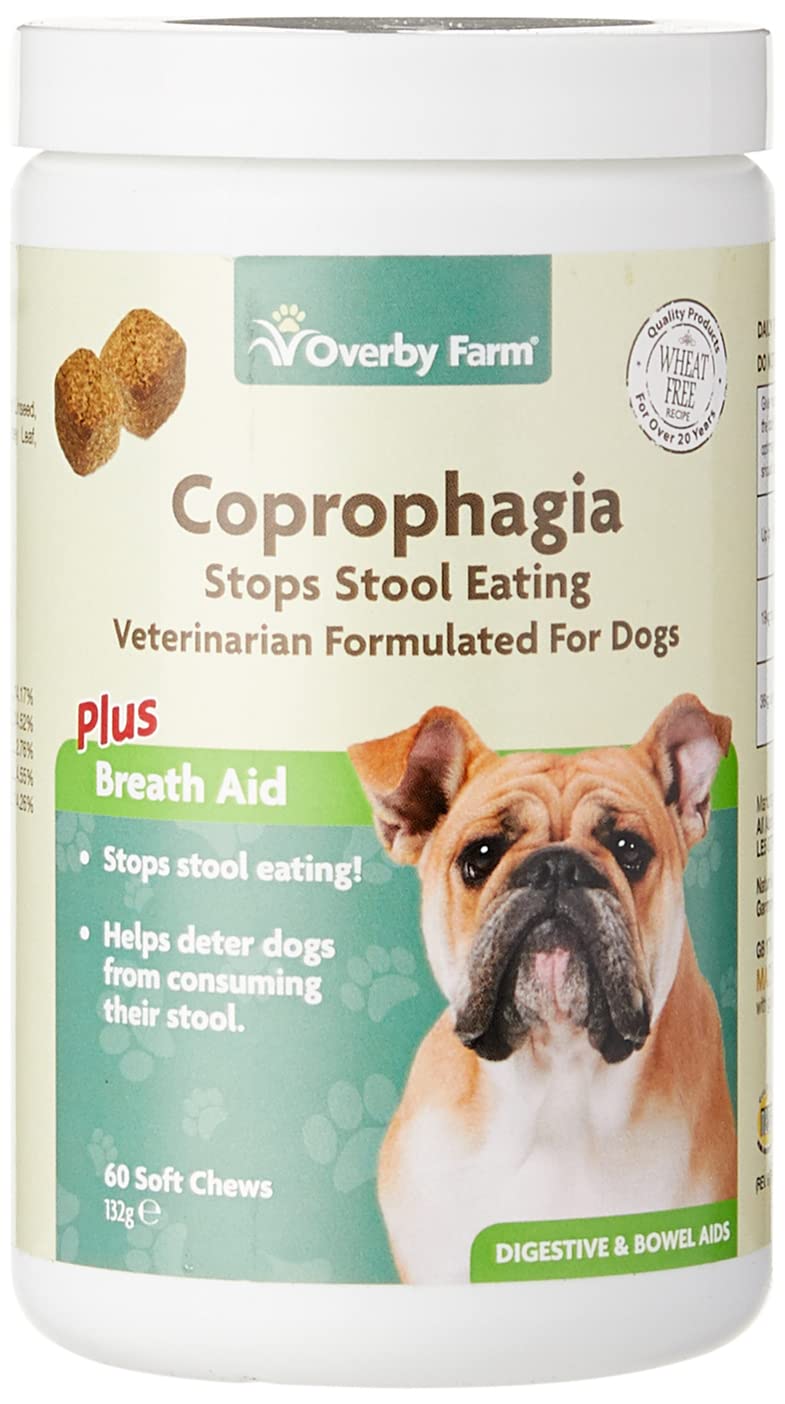 Overby Farm Coprophagia Soft Chews for Dogs, 60-Piece, 132 g