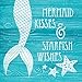 Gango Home Décor Beautiful Popular Inspirational Mermaid Kisses and Starfish Wishes and Ride With Unicorns, Swim With Mermaids Set; Two 12x12in Paper Poster Prints (Printed on Paper, Not Wood)