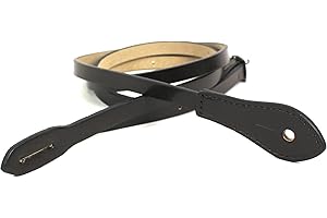 Walker & Williams M-41 dark brown leather mandolin strap for A or F types