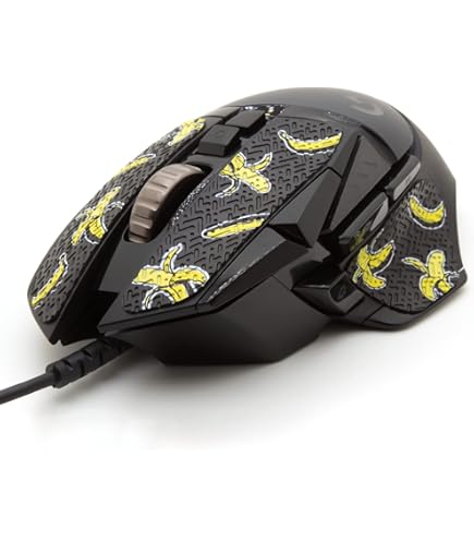 thumbnail image 2 of HUYUN Anti-Sweat Grip Tape For Logitech G502 Gaming Mouse - Pre-Cut Side Panel Replacement (Red) 2 of 9