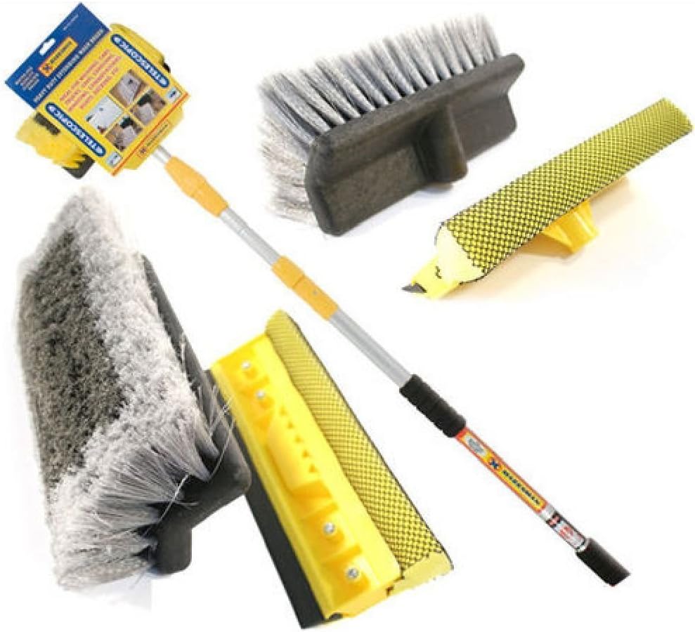 Marksman 3M Aluminium Telescopic Water Fed Window Brush 9ft Extendable