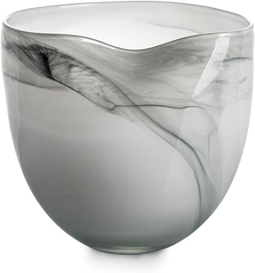 Amazon Com Ballerina Milky Flower Bottle Hand Blown Glass Vases