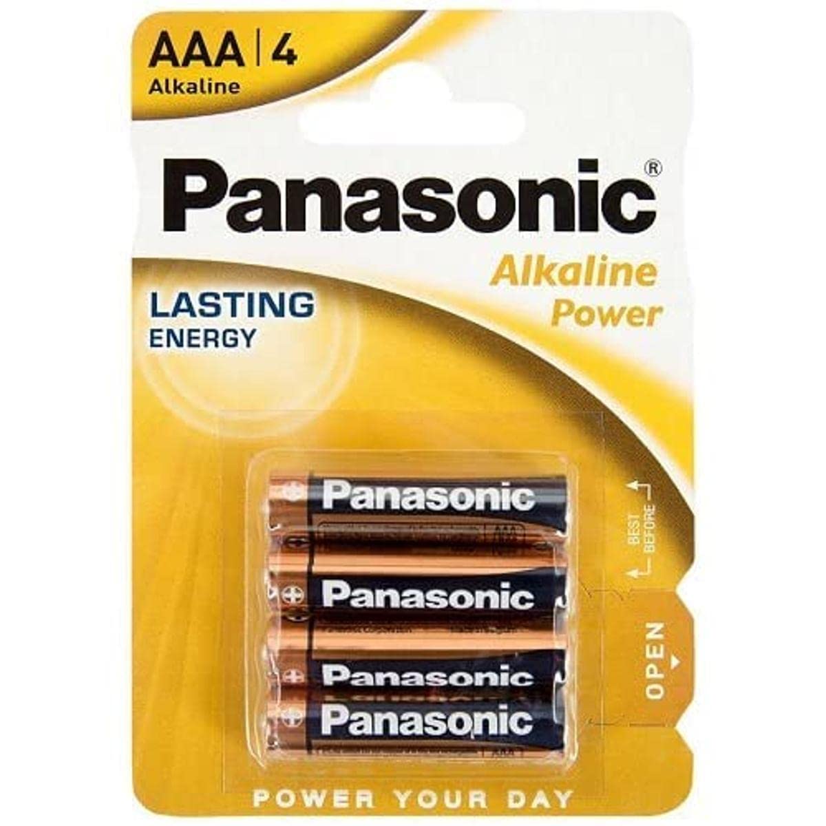 Panasonic LR03APB/4BP AAA Alkaline Power Batteries (Pack of 4)