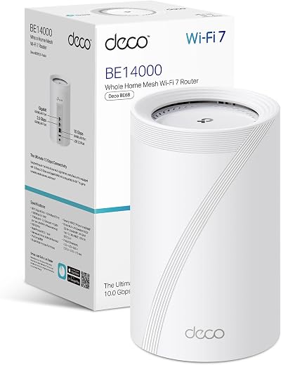 TP-Link Deco BE68 BE14000 Tri-Band AI Roaming Router Mesh System