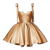 Bddhkw Homecoming Dress Satin Short Prom Dresses