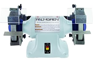 PALMGREN 9682061-6" 1/3HP 115/230V Grinder, No Dust Collection