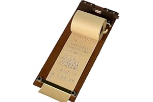 Vintage Clipboard Kraft Notebook Set, Clip Boards with Metal Clip, Refillable Kraft Paper Roll for Notes, Hangable Low Profil