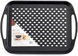 DIVCHI Set of 2 Rectangular Non-Slip Serving Trays with Handles view 2