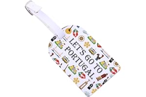 ZJXHPO Portugal Trip Travel Bag Labels - Luggage Tags for Suitcases Travel Vcation Souvenir Travel Tags (C-Portugal LT)