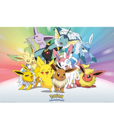 Amazon.com: GB eye FP4426 Pokemon Eevee Evolution Maxi Poster