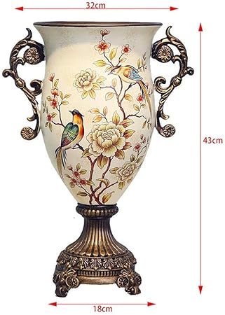 Lyyjiaju Style Europeen Rural Grand Vase For Salle A Manger