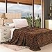 Plazatex Animal Prints MicroPlush Leopard King Blanket Gray & Black