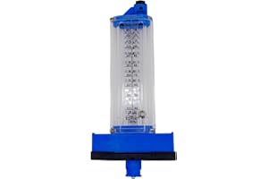 Rola-Chem 570351-T Flowmeter for 2 in. PVC Pipe, Horizontal Installation (Top Mount), 40–140 GPM, PVC/Galv Pipe — Accurate Flow Rate Measurement for Swimming Pools