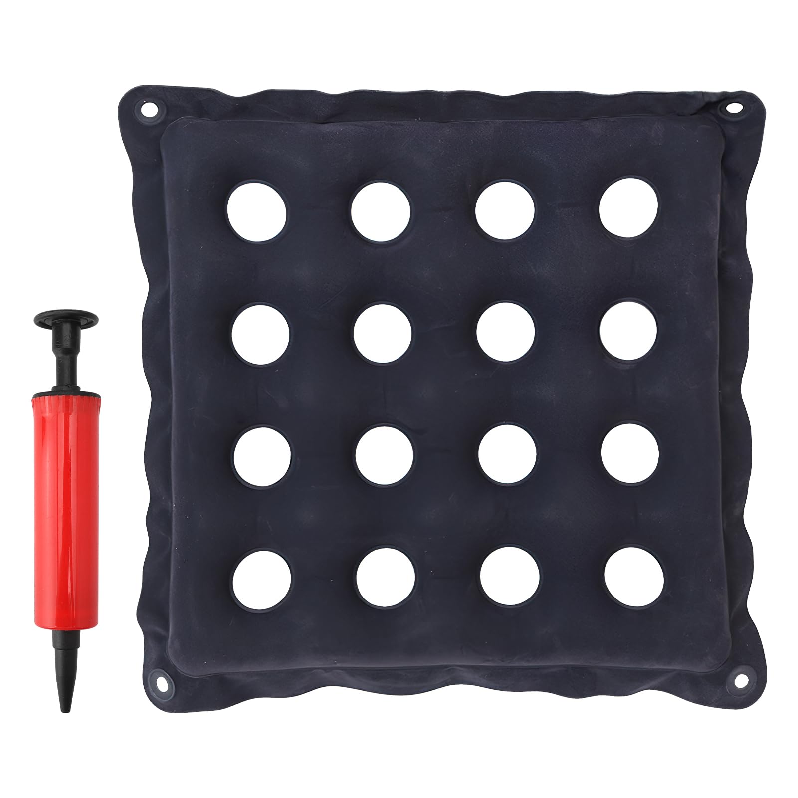 DAWRIS Air Inflatable Seat Cushion,16 Holes Breathable Air Seat Cushions,Pressure Sore Prevention Inflatable Cushion,Inflatable Cushion for Pressure Sores,Non-bedsores Cushion with Bonus Air Pump