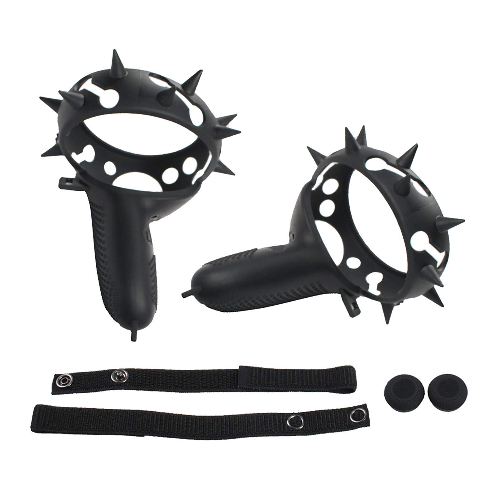 MOVKZACV Touch Controller Grip Cover for Oculus quest 2 with Knuckle Straps Rocker Caps Handle Protective Sleeve for VR Touch Controller