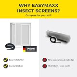 EASYmaxx Fly Screen for Window with Hook & Loop Tape – Cut-to-Size Black view 8
