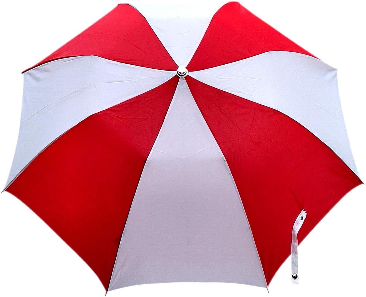 Umbrellas White and Red