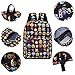 A-More Backpack Cute School Bag Printed Emoji Students Canvas Daypack Travel Bag for Girls Boys
